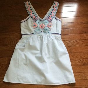 American Eagle Embroidered Open Back Sundress